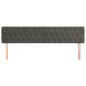 vidaXL Cabeceros 2 unidades de terciopelo gris oscuro 90x7x78/88 cm vidaXL Cabeceros 2 unidades de terciopelo gris oscuro 90x7x78/88 cm