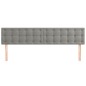 vidaXL Cabeceros 2 unidades de terciopelo gris claro 80x5x78/88 cm vidaXL Cabeceros 2 unidades de terciopelo gris claro 80x5x78/88 cm