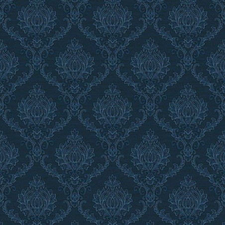 Noordwand Papel de pared Topchic Classic Ornaments azul marino