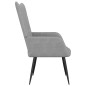 vidaXL Silla de relajación de tela gris claro vidaXL Silla de relajación de tela gris claro