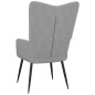 vidaXL Silla de relajación de tela gris claro vidaXL Silla de relajación de tela gris claro