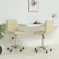 vidaXL Sillas comedor giratorias 2 unidades cuero sintético crema vidaXL Sillas comedor giratorias 2 unidades cuero sintético crema