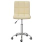 vidaXL Sillas comedor giratorias 2 unidades cuero sintético crema vidaXL Sillas comedor giratorias 2 unidades cuero sintético crema
