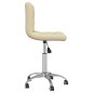 vidaXL Sillas comedor giratorias 2 unidades cuero sintético crema vidaXL Sillas comedor giratorias 2 unidades cuero sintético crema