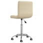 vidaXL Sillas comedor giratorias 2 unidades cuero sintético crema vidaXL Sillas comedor giratorias 2 unidades cuero sintético crema