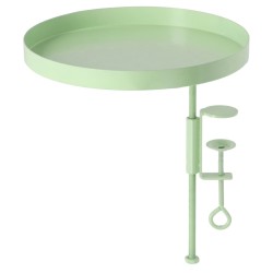 Esschert Design Bandeja para plantas con abrazadera redonda verde L