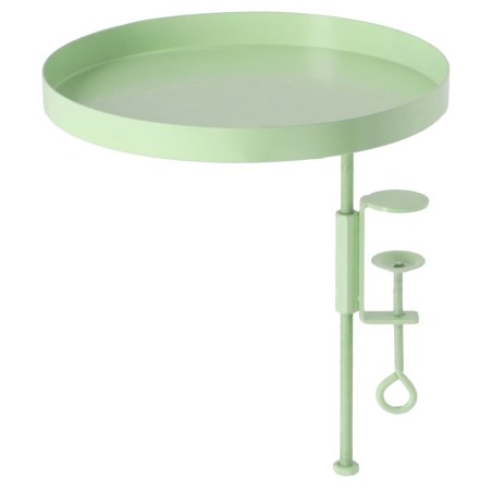 Esschert Design Bandeja para plantas con abrazadera redonda verde L