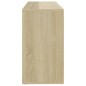 vidaXL Banco zapatero contrachapada blanco y roble103x30x54,5 cm vidaXL Banco zapatero contrachapada blanco y roble103x30x54,5 cm
