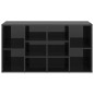 vidaXL Banco zapatero madera contrachapada negro brillo 103x30x54,5 cm vidaXL Banco zapatero madera contrachapada negro brillo 103x30x54,5 cm