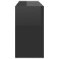 vidaXL Banco zapatero madera contrachapada negro brillo 103x30x54,5 cm vidaXL Banco zapatero madera contrachapada negro brillo 103x30x54,5 cm