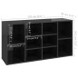 vidaXL Banco zapatero madera contrachapada negro brillo 103x30x54,5 cm vidaXL Banco zapatero madera contrachapada negro brillo 103x30x54,5 cm