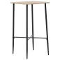 vidaXL Juego de mesa alta y taburetes 3 piezas tela negra vidaXL Juego de mesa alta y taburetes 3 piezas tela negra