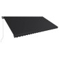 vidaXL Toldo retráctil manual con luz LED gris antracita 600x300 cm vidaXL Toldo retráctil manual con luz LED gris antracita 600x300 cm