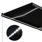 vidaXL Toldo retráctil manual con luz LED gris antracita 600x300 cm vidaXL Toldo retráctil manual con luz LED gris antracita 600x300 cm