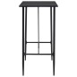 vidaXL Juego de mesa alta y taburetes 5 piezas tela gris oscuro vidaXL Juego de mesa alta y taburetes 5 piezas tela gris oscuro