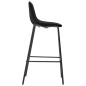 vidaXL Juego de mesa alta y taburetes 3 piezas tela negra vidaXL Juego de mesa alta y taburetes 3 piezas tela negra