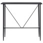 vidaXL Juego de mesa alta y taburetes 5 piezas tela negra vidaXL Juego de mesa alta y taburetes 5 piezas tela negra