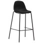 vidaXL Juego de mesa alta y taburetes 5 piezas tela negra vidaXL Juego de mesa alta y taburetes 5 piezas tela negra
