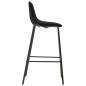 vidaXL Juego de mesa alta y taburetes 5 piezas tela negra vidaXL Juego de mesa alta y taburetes 5 piezas tela negra