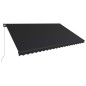 vidaXL Toldo retráctil manual gris antracita 500x300 cm vidaXL Toldo retráctil manual gris antracita 500x300 cm