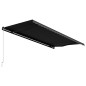 vidaXL Toldo retráctil manual gris antracita 500x300 cm vidaXL Toldo retráctil manual gris antracita 500x300 cm