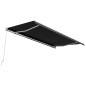 vidaXL Toldo retráctil manual gris antracita 500x300 cm vidaXL Toldo retráctil manual gris antracita 500x300 cm