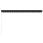 vidaXL Toldo retráctil manual gris antracita 500x300 cm vidaXL Toldo retráctil manual gris antracita 500x300 cm