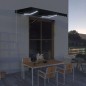 vidaXL Toldo retráctil LED y sensor de viento gris antracita 300x250cm vidaXL Toldo retráctil LED y sensor de viento gris antracita 300x250cm