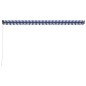 vidaXL Toldo manual retráctil azul y blanco 500x300 cm vidaXL Toldo manual retráctil azul y blanco 500x300 cm