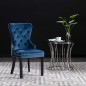 vidaXL Sillas de comedor 6 unidades terciopelo azul vidaXL Sillas de comedor 6 unidades terciopelo azul
