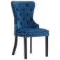 vidaXL Sillas de comedor 6 unidades terciopelo azul vidaXL Sillas de comedor 6 unidades terciopelo azul