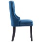 vidaXL Sillas de comedor 6 unidades terciopelo azul vidaXL Sillas de comedor 6 unidades terciopelo azul