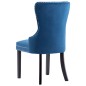 vidaXL Sillas de comedor 6 unidades terciopelo azul vidaXL Sillas de comedor 6 unidades terciopelo azul