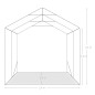 vidaXL Carpa garaje de almacenamiento PVC verde 2,4x2,4 m