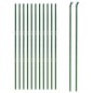 vidaXL Cerca de alambre de acero galvanizado verde 1,6x25 m vidaXL Cerca de alambre de acero galvanizado verde 1,6x25 m