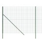 vidaXL Cerca de alambre de acero galvanizado verde 1,6x25 m vidaXL Cerca de alambre de acero galvanizado verde 1,6x25 m