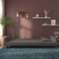 vidaXL Sofá cama de 2 plazas con dos almohadas terciopelo gris oscuro vidaXL Sofá cama de 2 plazas con dos almohadas terciopelo gris oscuro