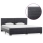 vidaXL Estructura de cama de piel de ante artificial gris 180x200 cm vidaXL Estructura de cama de piel de ante artificial gris 180x200 cm