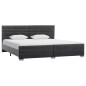 vidaXL Estructura de cama de piel de ante artificial gris 180x200 cm vidaXL Estructura de cama de piel de ante artificial gris 180x200 cm
