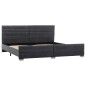 vidaXL Estructura de cama de piel de ante artificial gris 180x200 cm vidaXL Estructura de cama de piel de ante artificial gris 180x200 cm