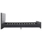 vidaXL Estructura de cama de piel de ante artificial gris 180x200 cm vidaXL Estructura de cama de piel de ante artificial gris 180x200 cm