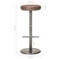 vidaXL Taburetes de cocina 2 uds cuero auténtico marrón envejecido vidaXL Taburetes de cocina 2 uds cuero auténtico marrón envejecido
