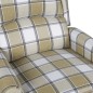 vidaXL Silla reclinable tela verde