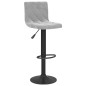 vidaXL Taburete de cocina de terciopelo gris claro vidaXL Taburete de cocina de terciopelo gris claro