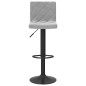 vidaXL Taburete de cocina de terciopelo gris claro vidaXL Taburete de cocina de terciopelo gris claro