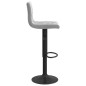 vidaXL Taburete de cocina de terciopelo gris claro vidaXL Taburete de cocina de terciopelo gris claro