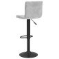 vidaXL Taburete de cocina de terciopelo gris claro vidaXL Taburete de cocina de terciopelo gris claro