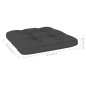 vidaXL Silla de jardín y cojines gris antracita madera pino impregnada vidaXL Silla de jardín y cojines gris antracita madera pino impregnada
