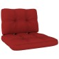 vidaXL Sillas de jardín cojines 2 uds rojo madera de pino impregnada vidaXL Sillas de jardín cojines 2 uds rojo madera de pino impregnada