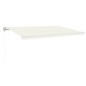 vidaXL Toldo automático con LED y sensor de viento crema 500x300 cm vidaXL Toldo automático con LED y sensor de viento crema 500x300 cm